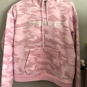 Bebe pink camouflage hoodie